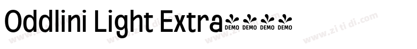 Oddlini Light Extra字体转换